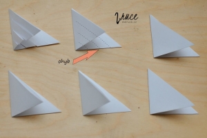 3D papírová vánoční hvězda - postup, jak vyrobit