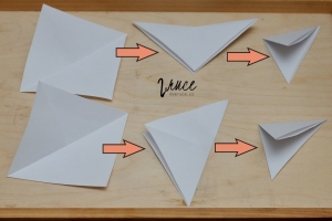 3D papírová vánoční hvězda - postup, jak vyrobit