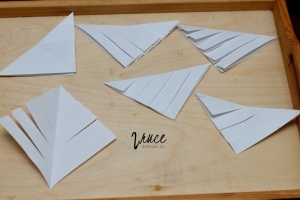 3D papírová zimní vločka - postup, jak vyrobit