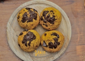 Dýňové muffiny s oříšky