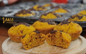 Dýňové muffiny s oříšky
