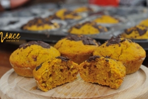 Dýňové muffiny s oříšky