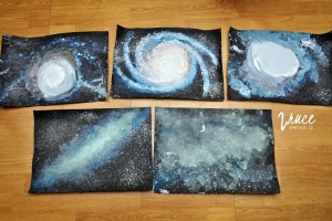 jak namalovat vesmír a galaxii