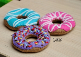 Donuty šité-z-filcu