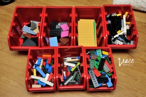 Jak uskladnit Lego - nástenný organizér