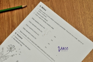 Pracovní list pampelišky