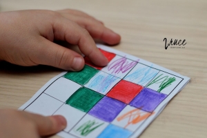 První sudoku pro děti - barvy 4x4
