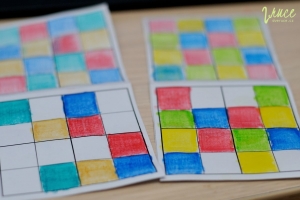 První sudoku pro děti - barvy 4x4