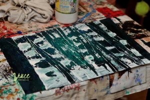 Zimní les - malba pro předškoláky i školáky