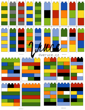 Lego Duplo - barevná šablona