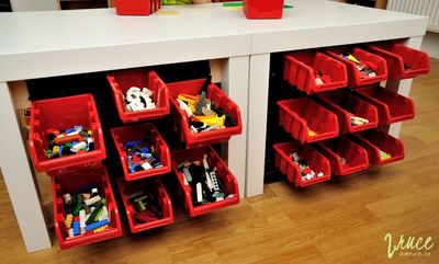 Jak uskladnit lego - nástěnný organizér